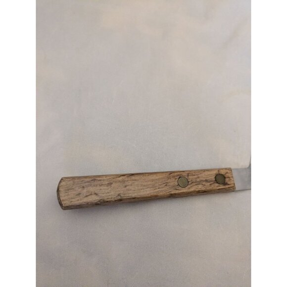 Stainless Steel #2 Pie Spatula Server 8 1/4" Wood Handle Japan - Picture 3 of 9